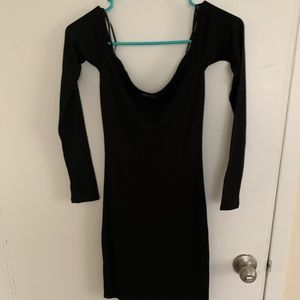 Black tube dress w/ sleeves